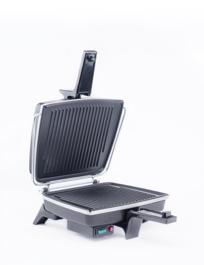opiekacz elektryczny, opiekacz DEZAL, grill elektryczny kuchenny, płyta ryflowana, opiekacz gastronomiczny, opiekacz do kanapek, urządzenie do grillowania, opiekacz z powłoką nieprzywierającą, mała gastronomia sprzęt, opiekacz z kontrolą temperatury, sprzęt kuchenny DEZAL, opiekacz do domu i gastronomii, grill kontaktowy