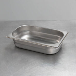 Zdjęcie produktu: Pojemnik GN 1/4 ze stali nierdzewnej 26,5x16,2x10 cm