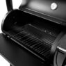 grill węglowy typu beczka z kominem