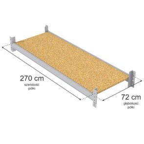 Zdjęcie produktu: Półka do regału magazynowego MGL MAGO HX L-270 cm G-72 cm