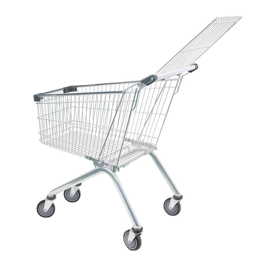 wózek sklepowy, wózek zakupowy, wózek do sklepu samoobsługowego, wózek metalowy, wózek na zakupy, wózek sklepowy z koszem, wytrzymały wózek sklepowy