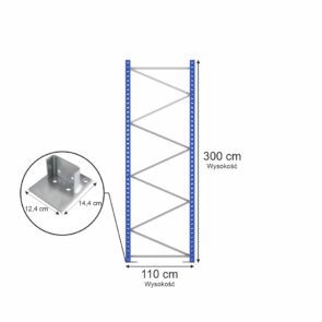 Zdjęcie produktu: Rama STOW PNFB12 H-300 cm G-110 cm W-8.5 cm niebieska (w elementach)