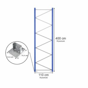 Zdjęcie produktu: Rama STOW PNFB13 H-400 cm G-110 cm W-8.5 cm niebieska (w elementach)