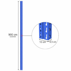Zdjęcie produktu: Słup STOW H-900 cm W-10 cm niebieski (PNFB16)