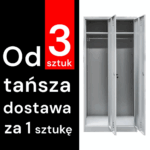 Zdjęcie produktu: Szafka BHP ubraniowa Mega-M pracownicza 2-drzwiowa S-80 cm szara WYSYŁKA PALETOWA