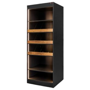 Zdjęcie produktu: Witryna sklepowa na ciastka i cukierki Mega-M H-205 cm L-80 cm G-58 cm bazalt