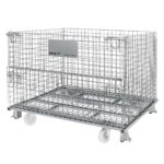 Zdjęcie produktu: Pojemnik siatkowy gitterbox z kołami Mega-M 120x100x89 cm kosz metalowy składany