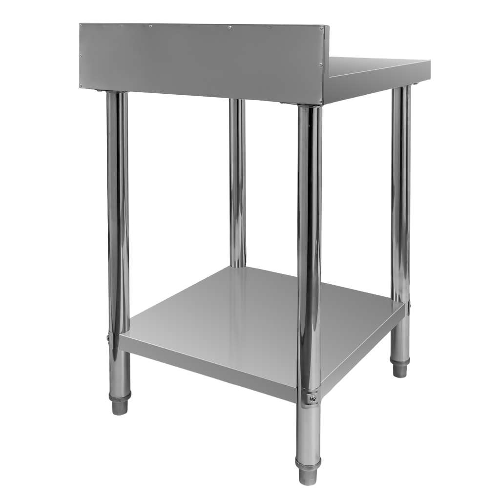 Stół gastronomiczny ze stali nierdzewnej przyścienny z półką Mega-M X STANDARD 60x60x85 cM