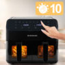 Frytkownica beztłuszczowa Air Fryer BERGMANN YA dwa kosze 2x4L 2000W