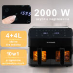 Zdjęcie produktu: Frytkownica beztłuszczowa Air Fryer BERGMANN YA dwa kosze 2x4L 2000W