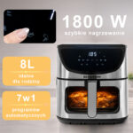 Zdjęcie produktu: Frytkownica beztłuszczowa Air Fryer BERGMANN YA kosz 8L 1800W