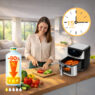Frytkownica beztłuszczowa Air Fryer BERGMANN YA kosz 8L 1800W