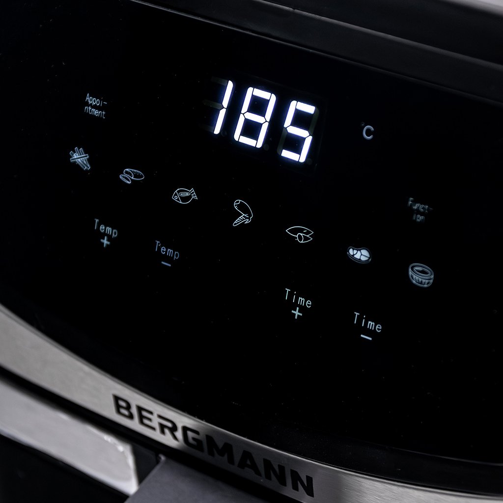Frytkownica beztłuszczowa Air Fryer BERGMANN YA kosz 8L 1800W MTP007748
