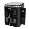 Frytkownica beztłuszczowa Air Fryer BERGMANN YI dwa kosze 2x5,5L 2800W książka kucharska w zestawie MTP007739