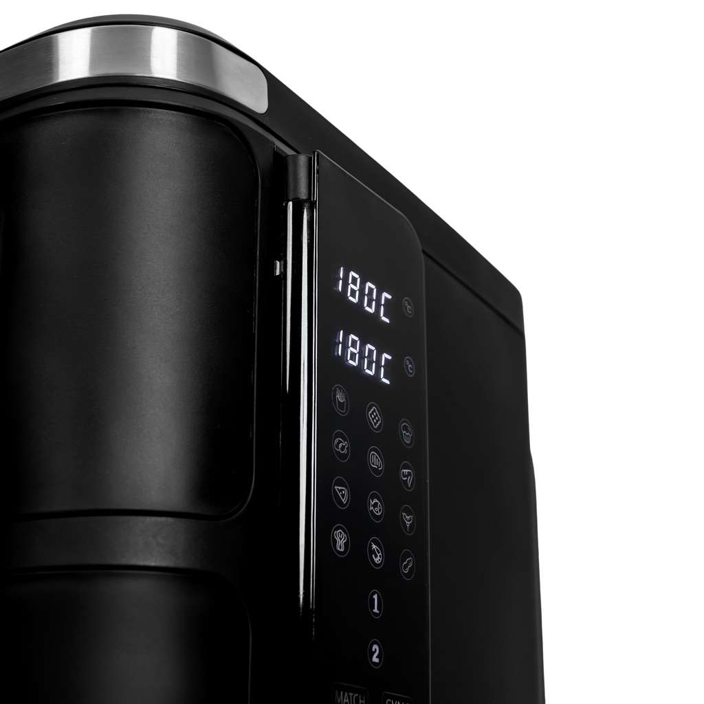 Frytkownica beztłuszczowa Air Fryer BERGMANN YI dwa kosze 2x5,5L 2800W książka kucharska w zestawie MTP007739