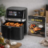 Frytkownica beztłuszczowa Air Fryer BERGMANN YI kosz 8L 1700W książka kucharska w zestawie