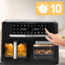 Frytkownica beztłuszczowa Air Fryer BERGMANN YO dwa kosze 6L+8L 2800W