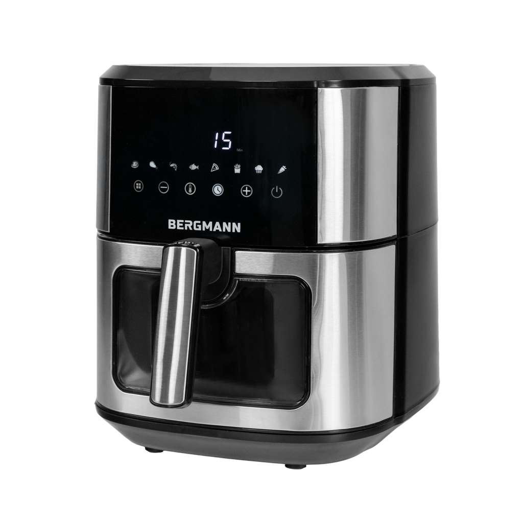 Frytkownica beztłuszczowa Air Fryer BERGMANN YO kosz 6,5L 1500W MTP007747