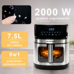 Zdjęcie produktu: Frytkownica beztłuszczowa Air Fryer BERGMANN YO kosz 7,5L 2000W