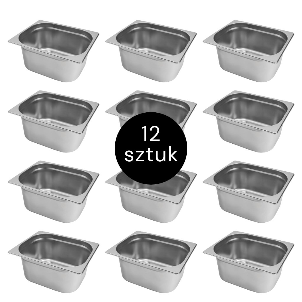 zestaw pojemników GN, pojemnik gastronomiczny stal nierdzewna, wyposażenie kuchni gastronomicznej, pojemniki do cateringu, pojemnik gastronomiczny nierdzewny