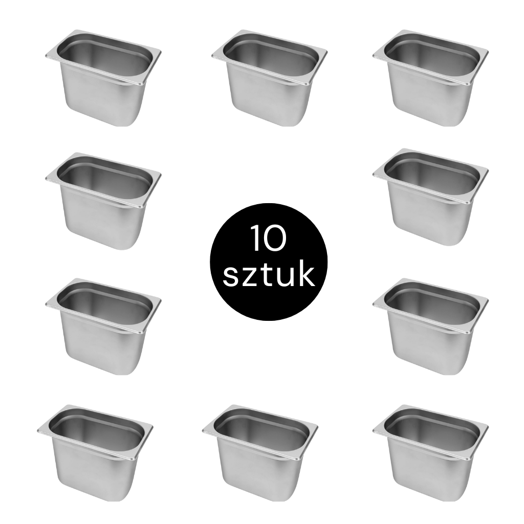 zestaw pojemników GN, pojemnik gastronomiczny stal nierdzewna, wyposażenie kuchni gastronomicznej, pojemniki do cateringu, pojemnik gastronomiczny nierdzewny