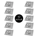 Zdjęcie produktu: Pokrywka do GN 1/6 ze stali nierdzewnej Mega-M 17,6×16,2 cm zestaw 10 szt.