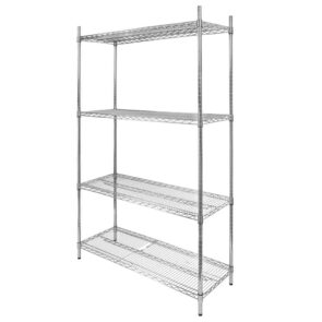Zdjęcie produktu: Regał gastronomiczny druciany chromowany Mega-M 4-półkowy 90x45x180 cm