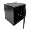 Szafa Rack 19 15U serwerowa na elektronikę NETBERG wisząca 60x60x75cm czarna z drzwiami perforowanymi