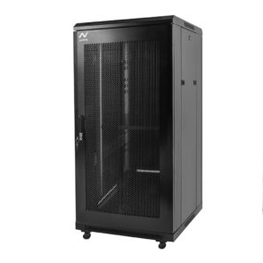 Zdjęcie produktu: Szafa Rack 19" 22U serwerowa na elektronikę NETBERG stojąca 60x60x116.5 cm drzwi perforowane czarna