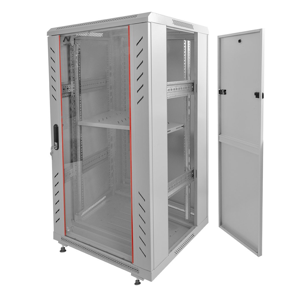Szafa Rack 19 22U serwerowa na elektronikę NETBERG stojąca 60x60x116.5 cm szara