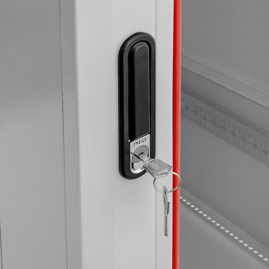 Szafa Rack 19 28U serwerowa na elektronikę NETBERG stojąca 60x80x136.5 cm szara