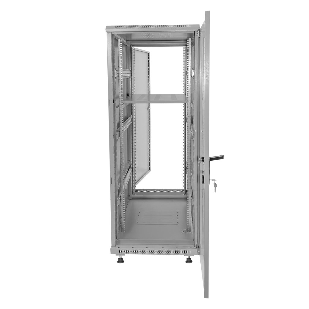 Szafa Rack 19 32U serwerowa na elektronikę NETBERG stojąca 60x100x156.5 cm szara