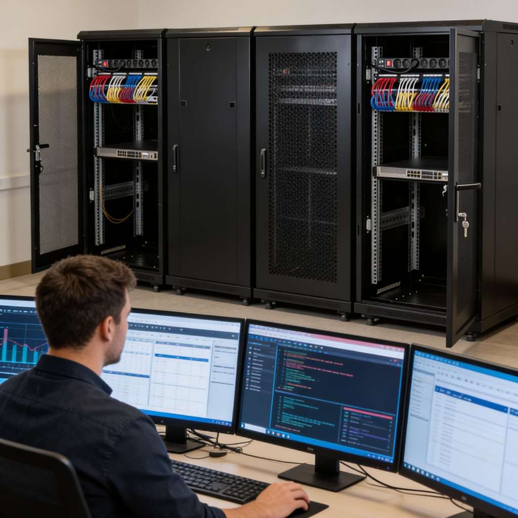 szafa rack, szafa serwerowa, szafa na elektronikę