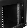 Szafa Rack 19 6U serwerowa na elektronikę NETBERG wisząca 60x40x30cm czarna z drzwiami perforowanymi