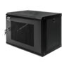 Szafa Rack 19 9U serwerowa na elektronikę NETBERG wisząca 60x40x45cm czarna z drzwiami perforowanymi