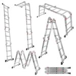 Zdjęcie produktu: Drabina aluminiowa składana przegubowa WERKBERG 4x3 wielofunkcyjna