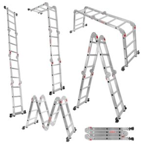 Zdjęcie produktu: Drabina aluminiowa składana przegubowa WERKBERG 4x3 wielofunkcyjna