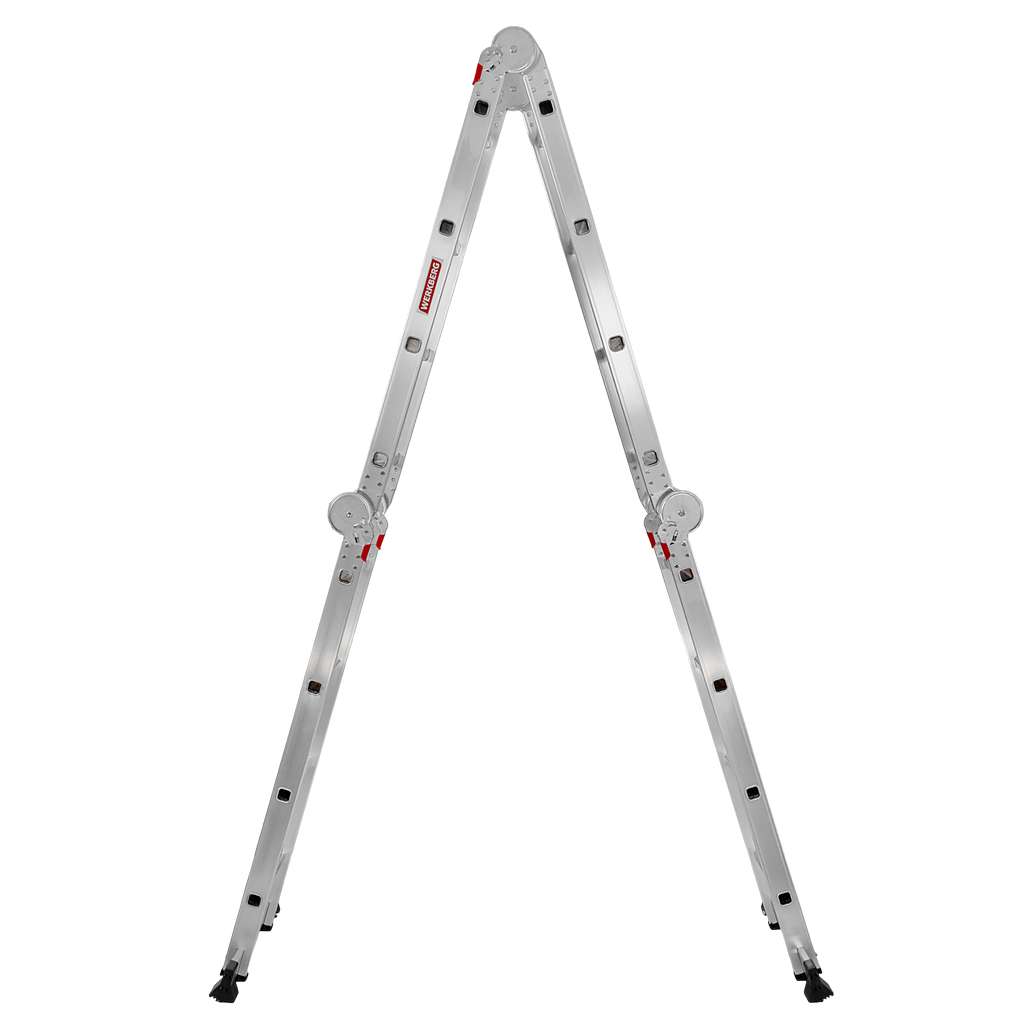 Drabina aluminiowa składana przegubowa WERKBERG 4×4 wielofunkcyjna
