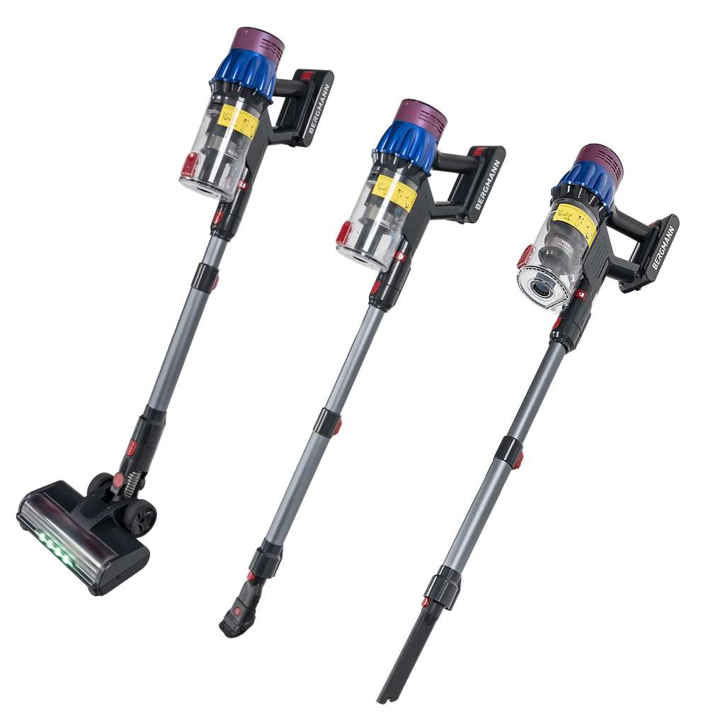 odkurzacz bezprzewodowy BERGMANN PUX 728 650 W, odkurzacz pionowy