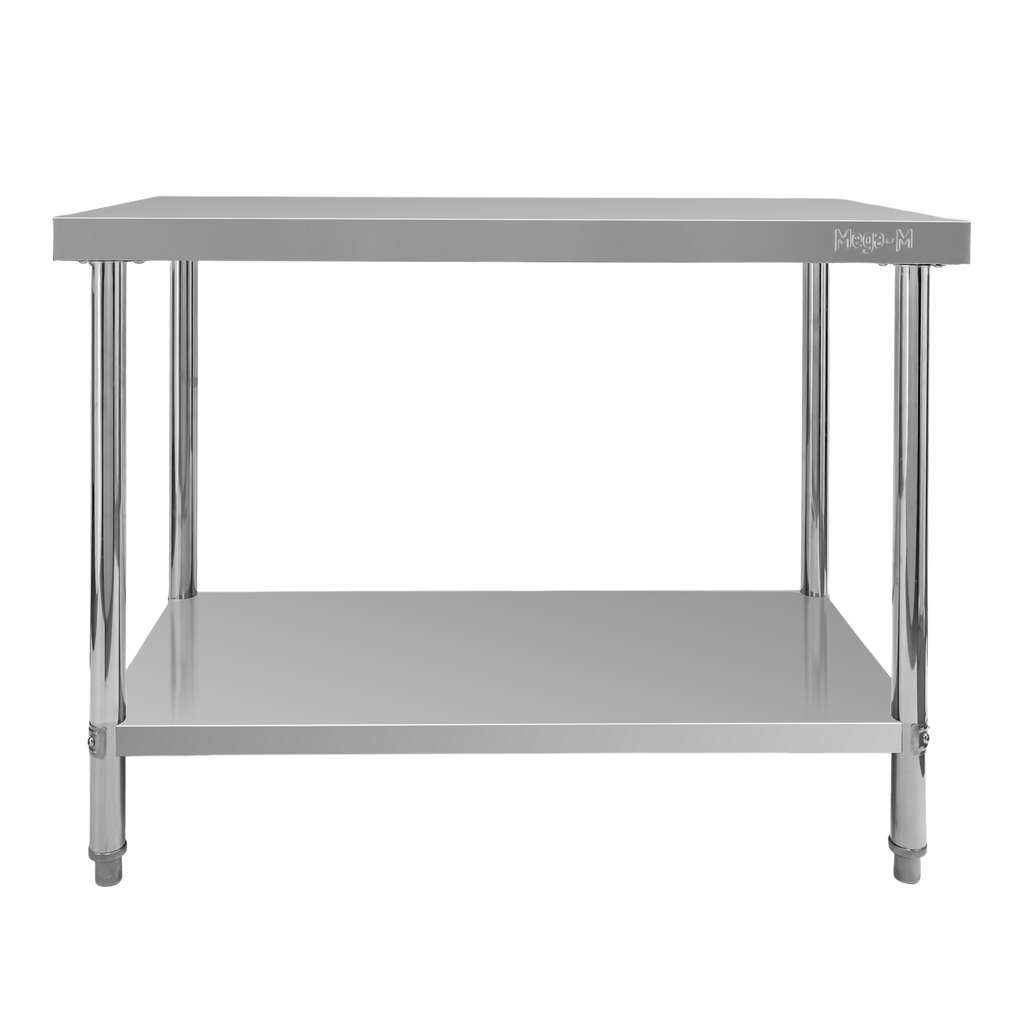 Stół gastronomiczny ze stali nierdzewnej centralny z półką Mega-M X STANDARD 100x60x85 cm