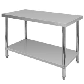 Zdjęcie produktu: Stół gastronomiczny ze stali nierdzewnej centralny z półką Mega-M X STANDARD 120x60x85 cm