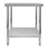 Stół gastronomiczny ze stali nierdzewnej centralny z półką Mega-M X STANDARD 60x60x85 cm