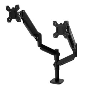 Zdjęcie produktu: Uchwyt na monitor do biurka FURVERO HK002 22-32" 2 regulowane ramiona sprężyna gazowa czarny