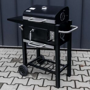 Zdjęcie produktu: Grill ogrodowy węglowy Mega-M 1x stolik boczny 42x30 cm POWYSTAWOWY