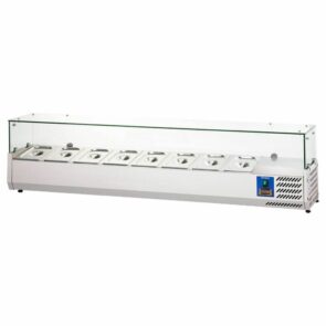 Zdjęcie produktu: Nadstawka chłodnicza z szybą STALGAST (834840) S-180 cm 8xGN 1/4