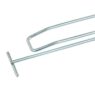 Podwójna zawieszka haczyk na tył EURO perforowany L-30 cm ⌀4 mm z wysięgnikiem na cenówkę ocynk
