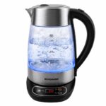 Zdjęcie produktu: Czajnik elektryczny szklany BERGMANN FR004 1,7L 2200W z regulacją temperatury 50-100°C panel sterowania w podstawie