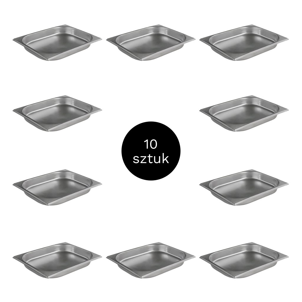 pojemnik stal nierdzewna, pojemnik gastronomiczny, pojemniki GN, zestaw pojemników nierdzewnych GN, pojemnik do sałatek i dodatków, wyposażenie gastronomiczne, pojemnik GN do bemaru i chłodni
