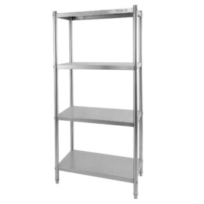 Zdjęcie produktu: Regał ze stali nierdzewnej z 4 półkami Mega-M X STANDARD 80x40x180 cm