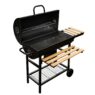 grill węglowy beczka, grill ogrodowy z pokrywą, grill z termometrem, grill wózek na kołach, grill ogrodowy mobilny